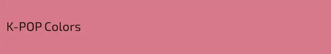 K-POP Colors